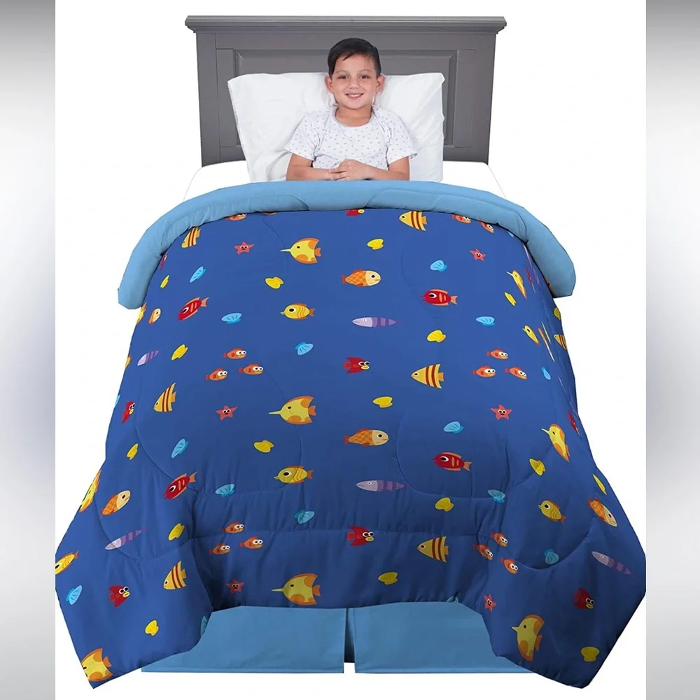 Baby Shark Kids Bedding Soft Microfiber Reversible Comforter